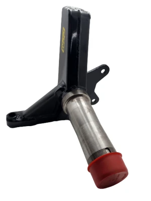 Spindle, Late Model, Mastersbilt S7, 3.5/.810, Driver Side, Steel, Black Powder Coated, Chrysler K727, Each - PPMS7-L8