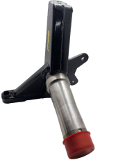 Spindle, Late Model, Mastersbilt Smackdown, 3.5/1.25, Driver Side, Steel, Black Powder Coated, Chrysler K727, Each