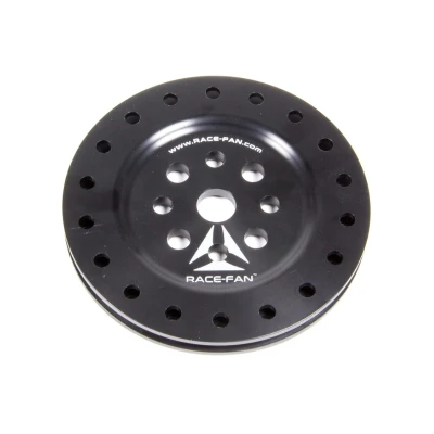Mechanical Fan Hub, 3/4 in Pilot, 3/8 in and 5/16 in Mounting Holes, Aluminum, Black Anodized, Race-Fan - RFN626-102