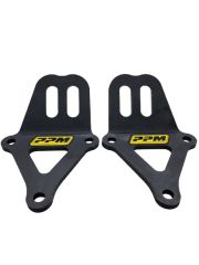 Motor Mount, Bolt-On, Standard & 1 in Offset, Steel, Black Powder Coat, SBC, Pair