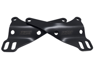 Motor Mount, Bolt-On, Steel, Black Powder Coat, Front, Small Block Ford, Pair