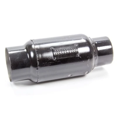 Muffler, 3 in Inlet, 3-1/2 in Outlet, 4 in Dia Body, Anti Reversion, 11 in Long, Steel, Black Paint, Each - SCH112530AR