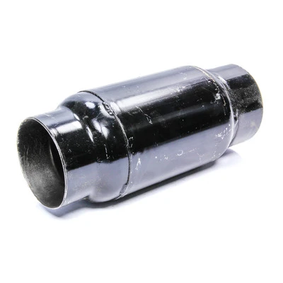 Muffler, 3-1/2 in Inlet, 3-1/2 in Outlet, 4 in Dia, Anti Reversion, 11 in long, Black, Alum, Each - SCH112735AR