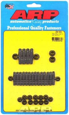 Oil Pan Stud, 12 Point Nuts, 2-Piece Cork Gasket, Chromoly, Black Oxide, Small Block Chevy, Kit. - ARP234-1902