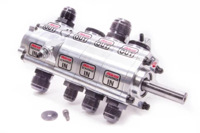 Oil Pump, Dry Sump, R4, 4 Stage, 1.400 in Pressure / Scavenge Stages, Bellhousing Mount, Aluminum, Each. - PET04-4056