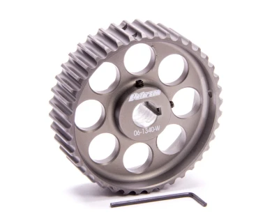 Oil Pump Pulley, HTD, 40 Tooth, 1-1/4 in Wide, 5/8 in Shaft, Aluminum, Gray Anodized, Each. Can use 30 Belt - PET06-1340-W