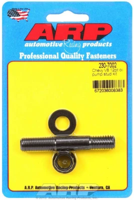 Oil Pump Stud, 12 Point Nuts, Chromoly, Black Oxide, Small Block Chevy, Each. - ARP230-7002