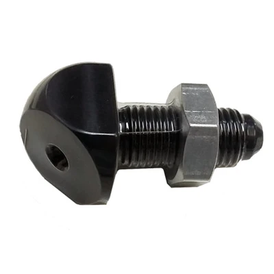 Overflow Nozzle, 4AN Male, Alum, Black, Each - PPM0621