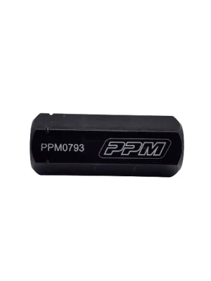 Adjuster, J Bar, Aluminum, Black, 1.125 OD x 3 in Length , LH & RH 3/4 in Female thread - PPM0793