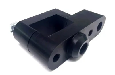 Panhard Mount, Center & Side Mount, 2 in Angled Square Tube, Aluminum, Black, Each - PPM0515-A