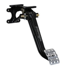 Brake Pedal Assembly, 7 to 1 Ratio, 12.11 in Long, Dual Master Cylinder, Forward Swing Mount, Aluminum, Black Paint, Each.