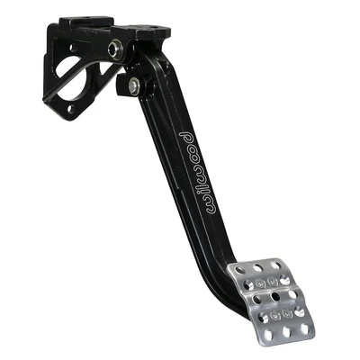 Clutch Pedal Assembly, 7 to 1 Ratio, 12.10 in Long, Single Master Cylinder, Forward Swing Mount, Aluminum, Black Paint, Each. - WIL340-13834
