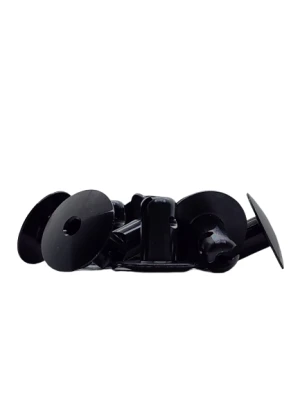 Quick Turn Fastener, Oversized Oval Head, Hex Drive, 7/16 x 0.500 in Body, Aluminum, Black Anodized, Set of 10 - PPMZ-215S