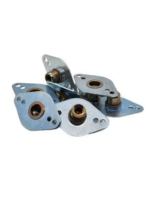 Quick Turn Fastener Insert Plate, 1-3/8 in Body, Steel, Natural, Set of 10 - PPMZ-207S