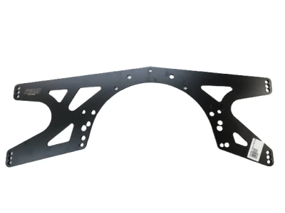 Rayburn, Stinger, Shaw, Harris Mid Plate. 1-1/8in. Offset, Chevy and Ford Bolt Pattern, 1/2in. Adjustments, Black, 1/4in. Aluminum, Each. - PPM1300