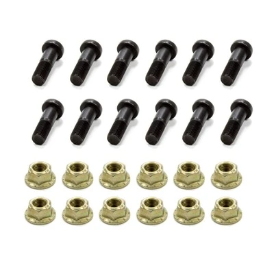 Quick Change Ring Gear Bolt Kit, 3/8-24in. Thread, Slotted Head, Nuts Included, Steel, Black Oxide / Cadmium, For Non-Threaded Ring Gear, Kit. - WIN7165