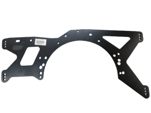 Rocket (2013 & Up) 1in. Raised Mid Plate, Chevy and Ford Bolt Pattern, 1/2in. Adjustments, Black, 1/4in. Aluminum, Each.