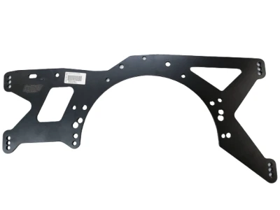 Rocket (2013 & Up) Mid Plate, Chevy and Ford Bolt Pattern, 1/2in. Adjustments, Black, 1/4in. Aluminum, Each. - PPM1318N