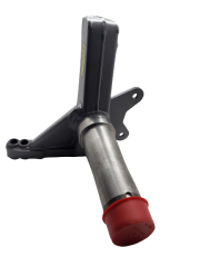 Spindle, Late Model, Rocket/Blue-Gray, 3.5/.810, Driver Side, Steel, Gray Powder Coated, Chrysler K727, Each