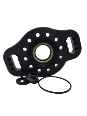 Pinion Mount, Double Sided, Slotted Bung, Seal, Oring, Rocket Style, Aluminum, Black, Kit - PPM0460