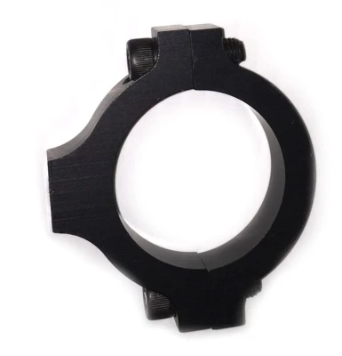 Roll Bar Accessory Clamp, Clamp-On, Single 1/4-20 in Hole, Aluminum, Black Anodized, 1-1/2 in OD Tube, Each - PPM1111-R