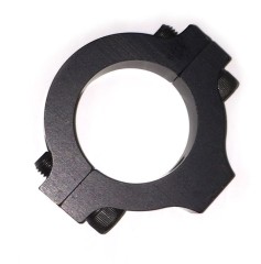 Roll Bar Accessory Clamp, Clamp-On, Single 1/4-20 in Hole, Aluminum, Black Anodized, 1-1/4 in OD Tube, Each