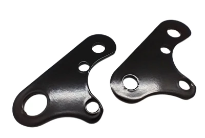 Shock mount plates, RF, Pair, Black, 1/4 in Aluminum, Longhorn - PPM045SML-R