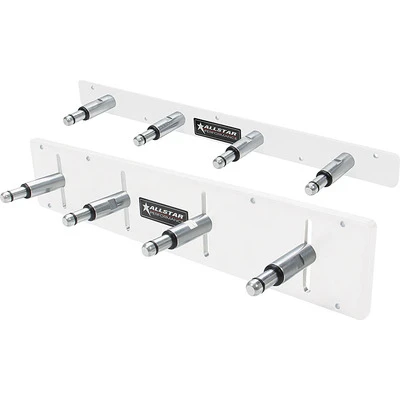Shock Rack,Wall Mount, 18 in. long, holds 4 shocks, , Adjustable Bottom, Alum, White - PPMSR-4W