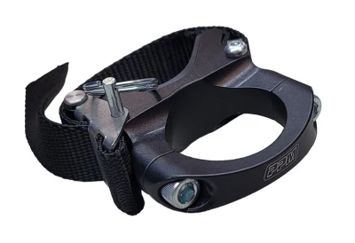 Shock Reservoir Bracket, Clamp-On, Aluminum / Nylon, Black, 1-1/2 to 3 in Reservoirs, 1-1/4 in OD Tube, Each - PPM1193