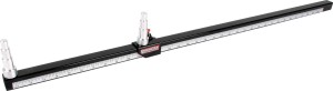 Suspension Tube Ruler, 1/2 to 3/4 in Rod End Adapters, Steel, Black Powder Coat, Kit