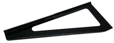 Rear T-Bar Breakaway, Pre Drilled, .080 Aluminum, Black Powder Coated, Dirt Late Model / Longhorn Style, Each - PPM1003B