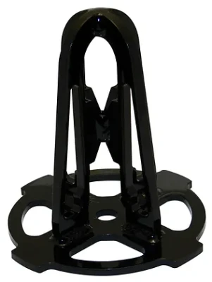 Tall Steel Spring Cup, 5in. Tall, 1/2in Center Hole, Black, Steel, Each. - BSB7449