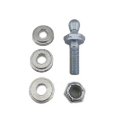 Throttle Lever Stud, Quick Disconnect, Ball Joint, 5/16 in Ball, Steel, Zinc Plated, Universal, Each
