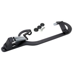 Throttle Return Spring Bracket, Integrated Throttle Stop, Steel, Black, Universal, Each