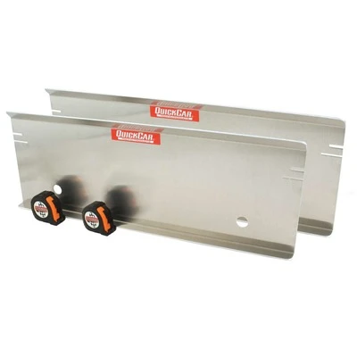 Toe-In Plates, 2 Plates, 2 Tape Measures, Aluminum, Natural, Kit - QCP-64-704