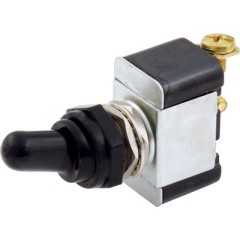 Toggle Switch, Heavy Duty, On / Off, Weatherproof Cover, Single Pole, 25 amps, 12V, Each