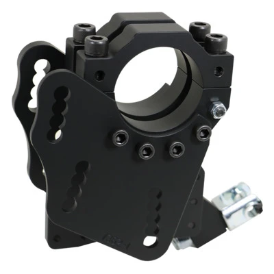 Trailing Arm Bracket, Sport, Axle Mount, Clamp-On, Forward Mounting, Driver Side, Adjustable, Hardware Included, Steel, Black Powder Coat, Universal, Each. - BSB7363