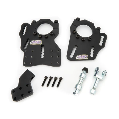 Trailing Arm Bracket, Sport, Axle Mount, Clamp-On, Forward Mounting, Passenger Side, Adjustable, Hardware Included, Steel, Black Powder Coat, Universal, Each. - BSB7362