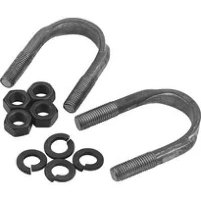 Universal Joint U-Bolt, Extra Long, Nuts / Washers Included, Steel, Natural, 1310 Series Yoke, 3-1/4 wide X 1-1/16 cap- extra long, KIT - PPMUBK-10L