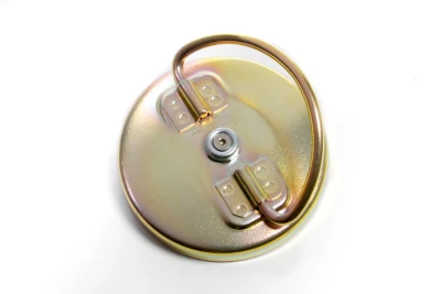 Fuel Cell Filler Cap, Vented, Twist Lock, Bail Style, Fits 4 in neck, Steel, Zinc Coated, Each - PPM911-6502