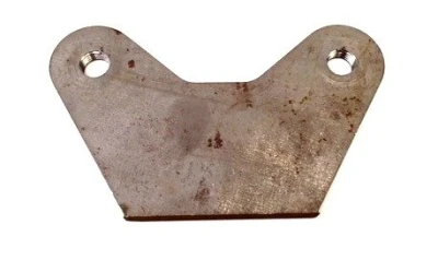 Caliper Bracket, 3.5 in, 7/16-20 in holes, 1/4 in thick, Steel, Front Spindle Mount, Weld on, Each - PPM-070BK