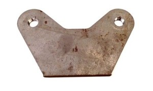 Caliper Bracket, 3.5 in, 7/16-20 in holes, 1/4 in thick, Steel, Front Spindle Mount, Weld on, Each