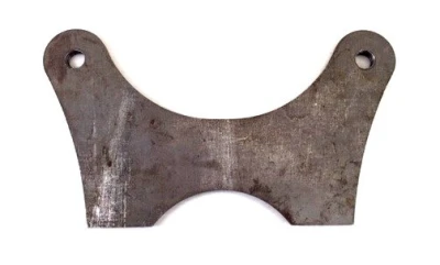 Caliper Bracket, 5.25 in Dynalite, 3/8-24 in holes, 1/4 in thick, Steel, Front Spindle Mount, Weld on, Each - PPM-071BK