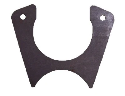Caliper Bracket, 5.5 in Metric GM, 1/4 in thick, Steel, Fits 3.5 in OD tube, Each, Small GM, Weld on - PPM-072BK