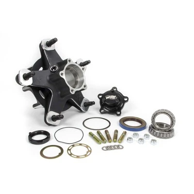 007 Wide 5 Wheel Hub, Rear, 24 Spline Drive Flange, Includes Bearings, Hardware, and Wheel Studs, Aluminum, Black Thermal Coated, Each. - WIN4045