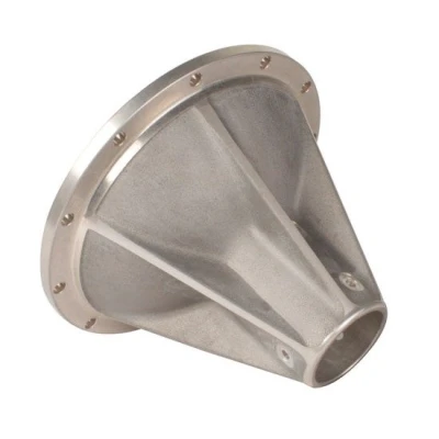 Side Bell, Closed Axle, Driver Side, 6 Rib, Aluminum, Natural, Winters 10in. Quick Change, Each. - QCW1663-02