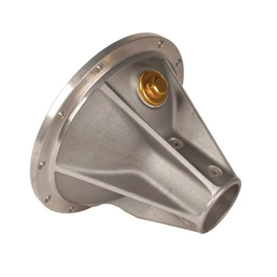 Side Bell, Closed Axle, Passenger Side, 6 Rib, Includes Inspection Plug, Aluminum, Natural Finish, Winters 10in. Quick Change, Each. - QCW1663-01B