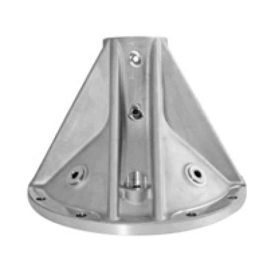 Side Bell, Closed Axle, Driver Side, 8 Rib, Aluminum, Natural Finish, Winters 10in. Quick Change, Each. - WIN12080