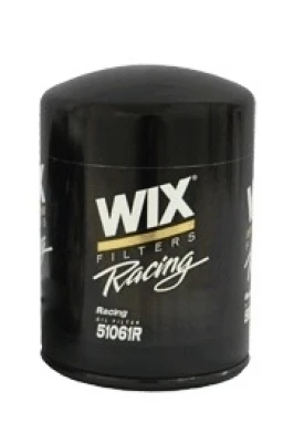 Oil Filter, Canister, Screw-On, 5.188 in Tall, 13/16-16 in Thread, Steel, Black Paint, 61 Micron, 61 Micron, Each - WIX51061R