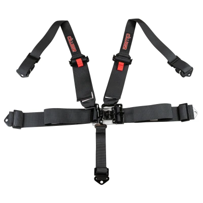 Zamp Race Seat Harness Black 3/2 Shoulder 3 5 Point Pull Down (Out) SFI 16.1 - ZAM-HARN01S003
